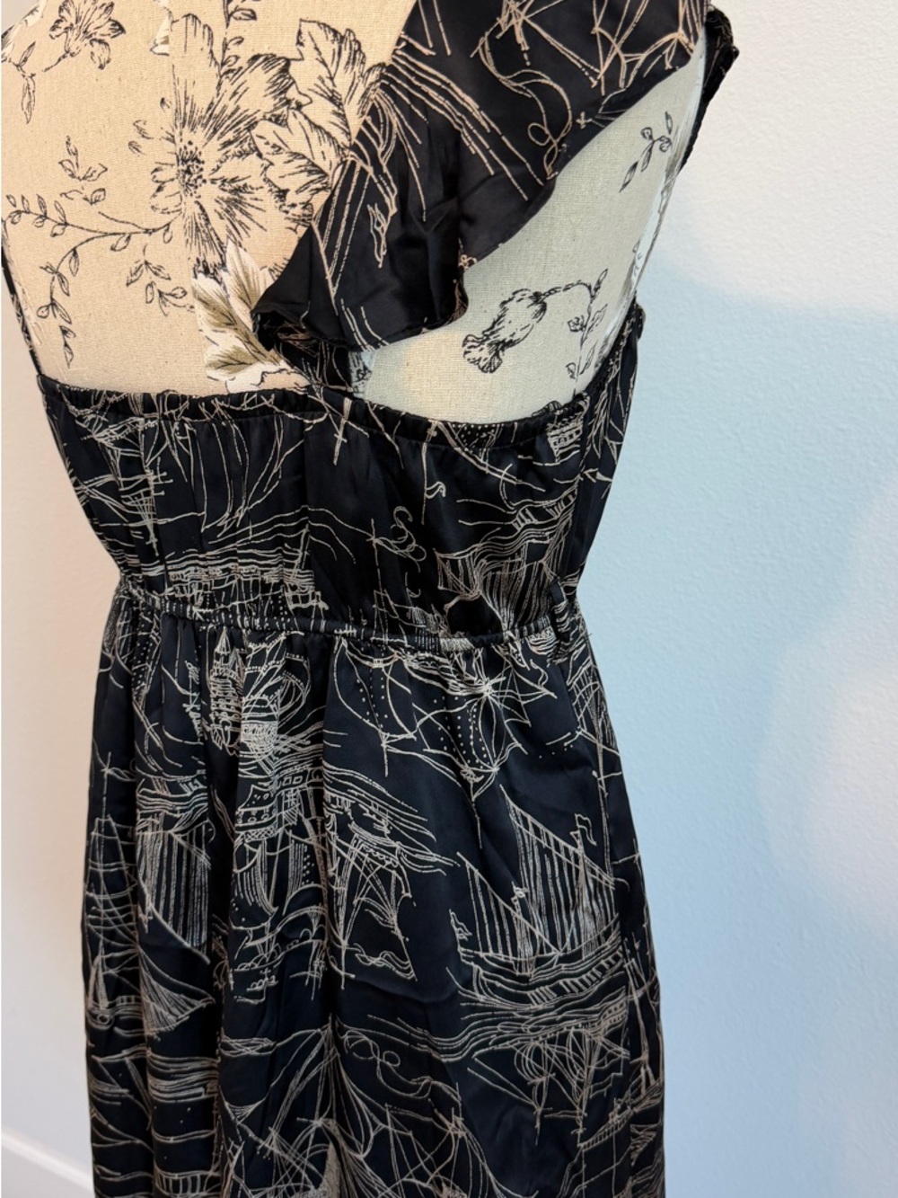 Voom by Joy Han Black One-Shoulder Print Mini Dress - Picture 8 of 12